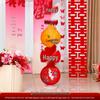 Chinese Red Wedding Lantern with Happy Character - Bride Photo Prop & Room Decoration