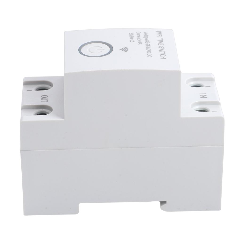 WiFi Timer Switch 2P 40A Programmable APP Control Voice Control Smart Time Switch for Home