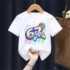 Kids Cotton T-Shirts Cartoon Anime Cat Print Tops for Girls Boys Aphmau Outfits Womens T-Shirts Fashionable Children's Clothing