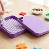 1 Set Tavă de Sortare Mărgele 5mm Kit Tavă de Ridicare Mărgele cu un Total de 296 de Găuri Organizator Eficient de Mărgele cu Recuperare Ușoară Instrument de Meșteșugit pentru Mărgele de Fier