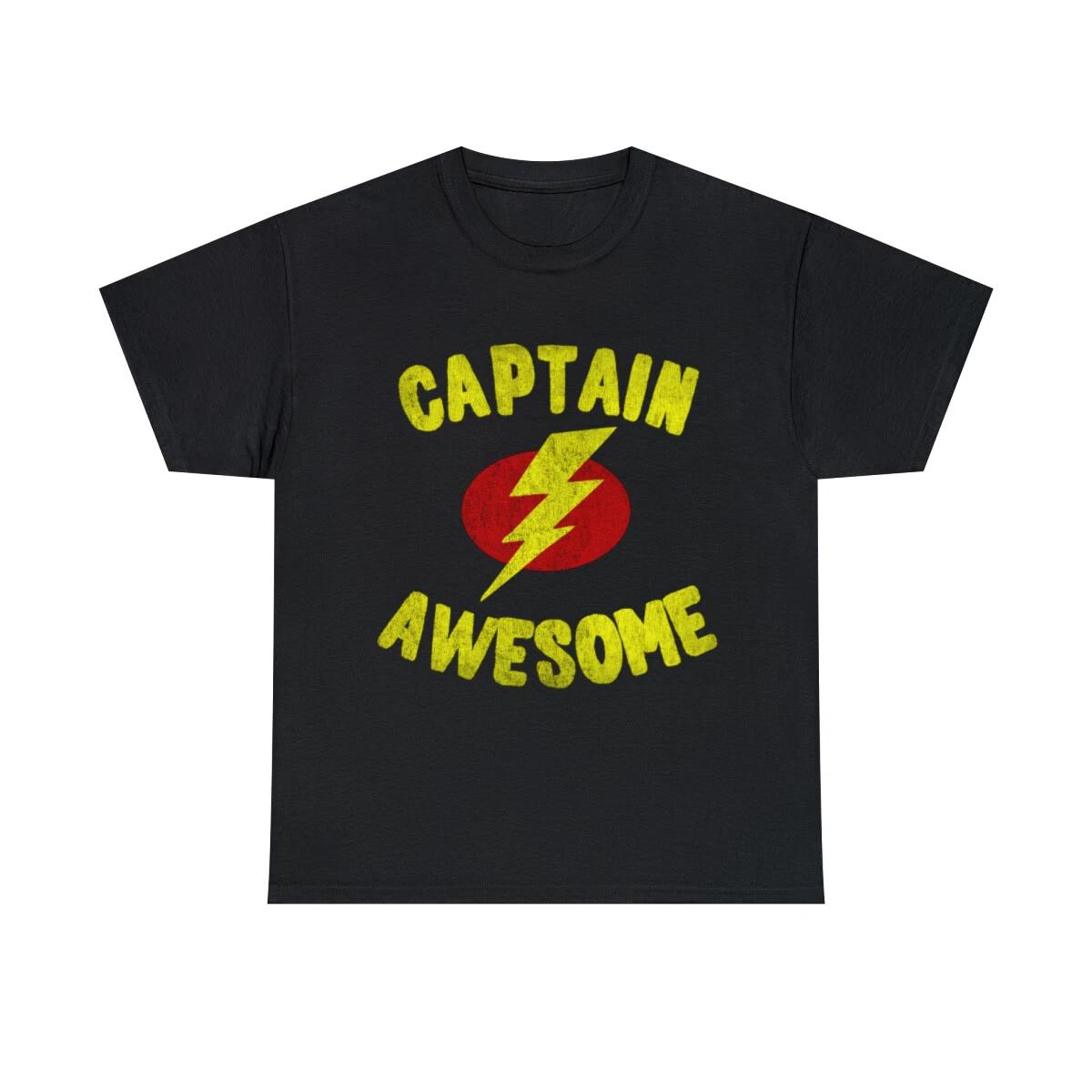 Captain Awesome Retro Graphic Tee Shirt, S-5XL L