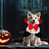 Pet Halloween costume vampire cape dog cat funny wear easy put on take off disguise party Christmas photo commemorative shooting