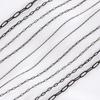 0.5M 1M 2M Gun Black Stainless Steel 2.5mm To 6mm Thin Frame Link Chain for Jewelry Making Findings DIY Necklace Bracelet Chain