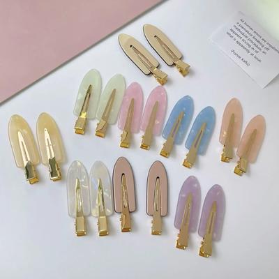 Seamless No Bend Hair Side Clips Bangs Barrette Beauty Makeup Washing Face Accessories Women Girls Styling Hairpins