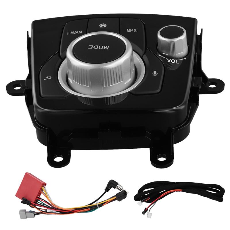 AB12-Auto-Mittelkonsolen-Steuerschalter Navigationsflächenrahmen Konsolen-Controller-Knopf für Mazda 3 Axela 2014-2019 BHN1-66-CM0C