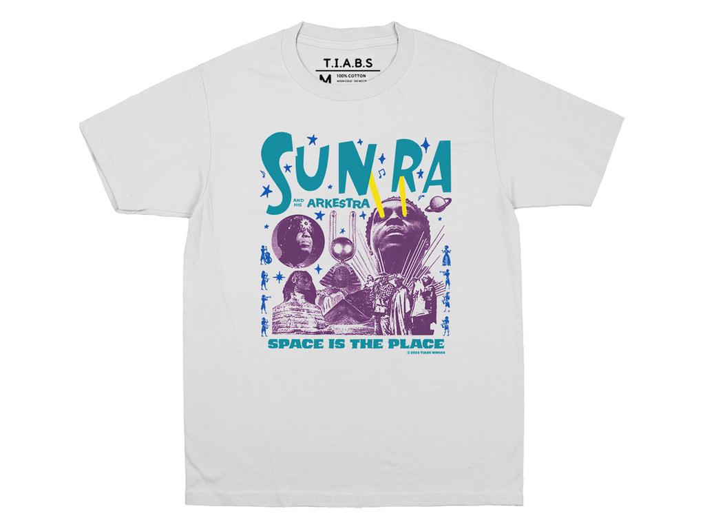 TIABS Sun Ra T-Shirt Space Is The Place Arkestra Free Space Jazz Drop Shoulder Locker Unisex Tops Kleidung Kurzarm Hemd