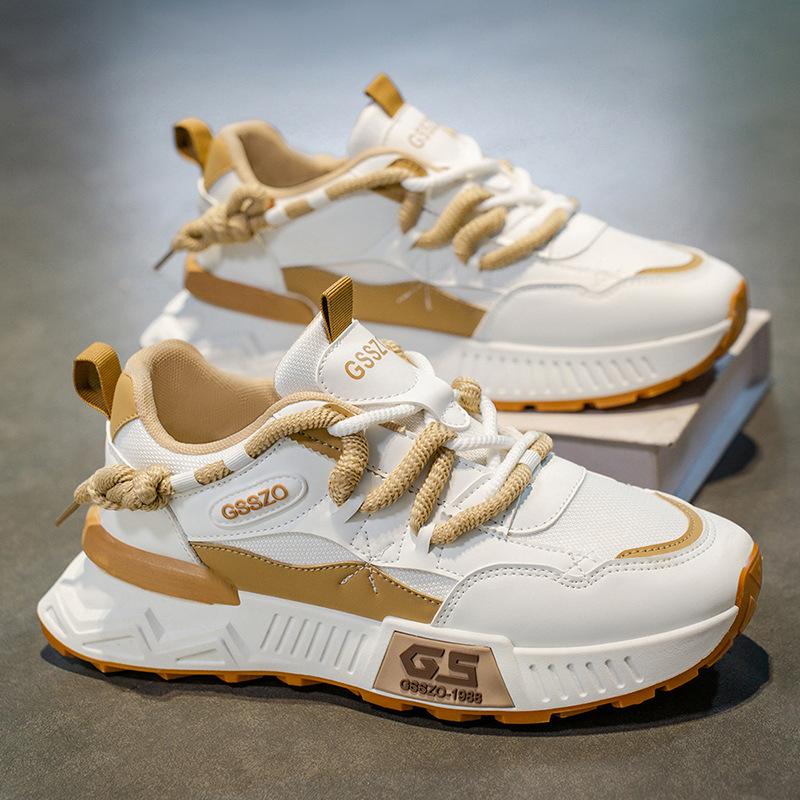 Large Size Men's Shoes Autumn Outdoor Running Sports Shoes Casual Platform Breathable Dad Trendy Shoes