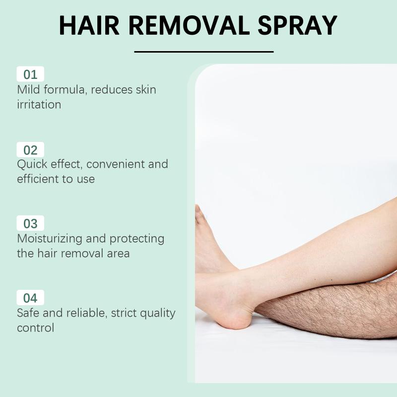 Pijnvrije Zachte Lichaamshaarverwijderingsspray Voor Vrouwen Mannen Hydraterende Formule Snelle Schoonmaak Comfortabele Ontharing Thuis