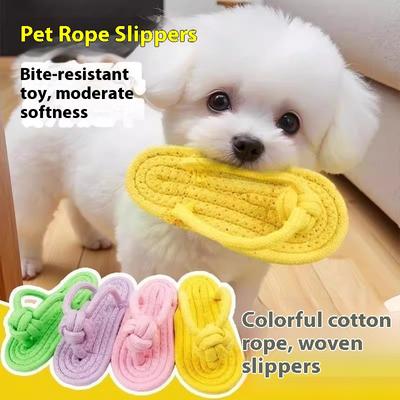 Dog Knot Toy Grinding Teeth Biting Bone Teddy Bigbear Small and Medium Dogs Bored Interactive Pet Supplies
