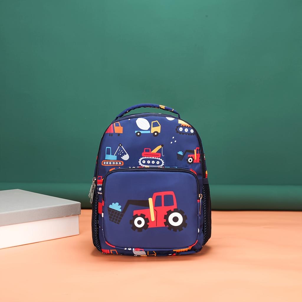 Cartoon Dinosaur Print Children's Backpack Excavator with Large Capacity and Lightweight Student Backpack