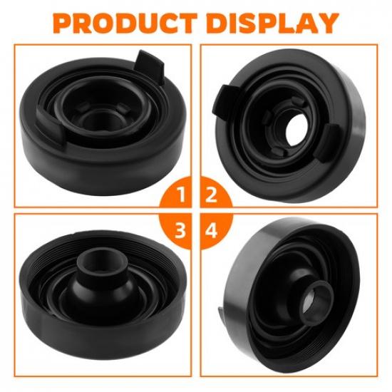 Pair 80mm Rubber Housing Seal Cap Dustproof Cover For Car LED Bulb HID Headlight