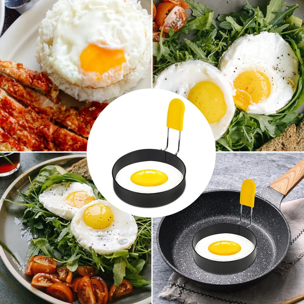 Fried Egg Mold Egg Circle Ring Mold Non-stick Round Omelet Model Cooking Breakfast Pan Egg Cooker Accessories Kitchen Tools