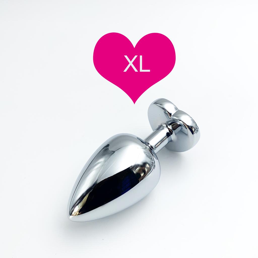 Heart Base Metal Anal Plug Stainless Beginner Butt Plug Masturbation Stimulator Tool Sex Massager Adult Sex Toys For Man Women