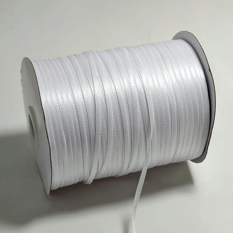 3mm Double-Sided Polyester Ribbon for Handmade Hair Accessories, Headwear Decoration, and Encrypted Bookmarks