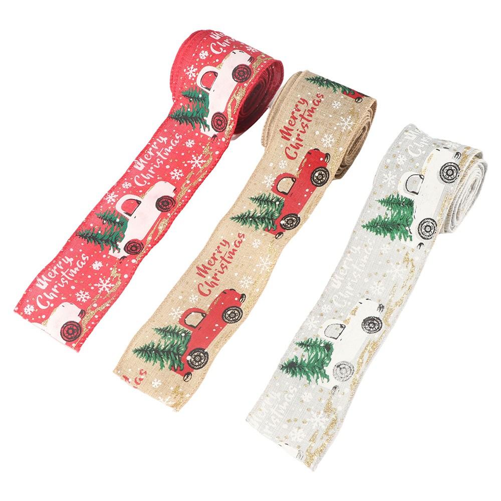Decorating Wreath Bows With Wired Edge DIY Sewing Accessories Christmas Gift Christmas Tree Ribbon