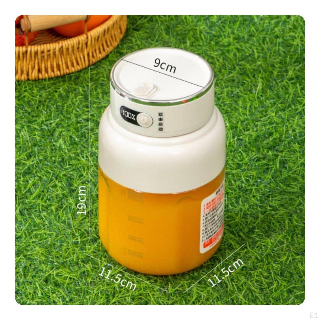 Portable Smoothie Blender Large Capacity Wireless Juicer Container Easy to Carry