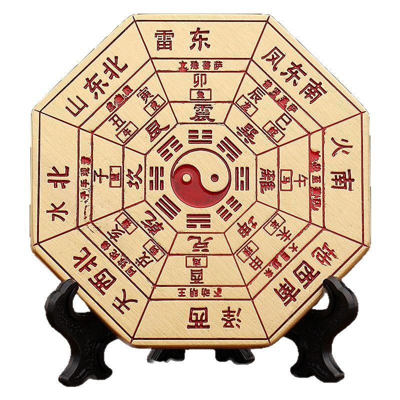 Tang Teng brass wind, fire and lightning gossip ornament desktop twenty-four solar terms copper products metal crafts