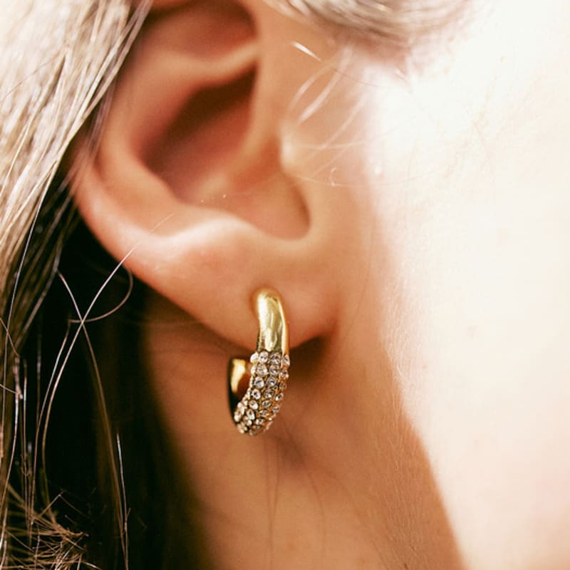 VINTAGE HOLLYWOOD Space Stone Ring Earrings_VH249OEA008M