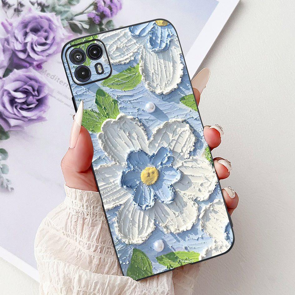 For Motorola Moto G50 Case XT2137-1 XT2137-2 Cover Cute Cat Flower Cartoon TPU Back Shell For Motorola Moto G50 5G XT2149-1 Capa