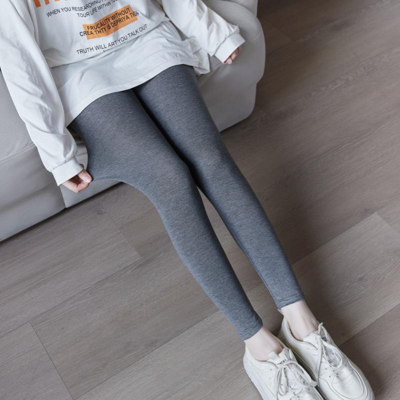 Women's Modal High-Waisted Leggings, Nine-Tenths Length, Skinny Fit, Plus Size, High Stretch, Slimming Yoga Pants for Spring/Summer.