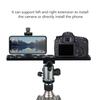 Piastra Scorrevoli su Binario a Rilascio Rapido da 30 cm in Lega di Alluminio Piastra a Rilascio Rapido per Fotocamere DSLR con Foro Filettato da 1/4" 3/8" per Attacco Standard Arca