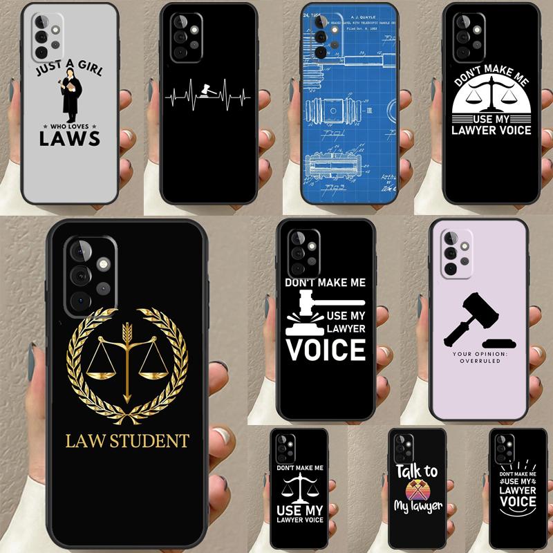 Jurastudent Anwalt Richter Fall Für Samsung Galaxy A54 A34 A14 A51 A71 A50 A70 A12 A22 A32 A52 A53 A33 A13 Rückabdeckung