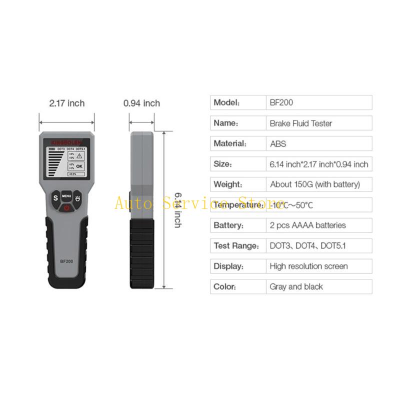 462A Electronic Brake Fluid Tester Universal Oil Moisture Meters Car Testing Tool 12V