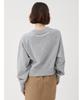 Furfur Mini Heart Embroidered Sweatshirt RWCT251096 GRY Women's