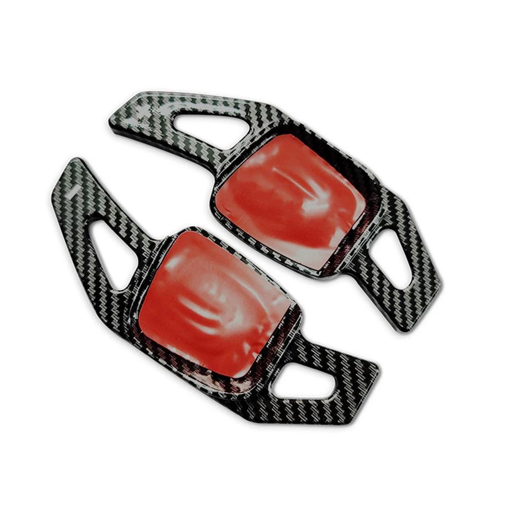 

2Pcs For Volkswagen VW Golf 8 Tiguan PASSAT Touareg Tharu Car ABS Shifter Gear Shift Paddles Steering Wheel Paddle Accessories углеродного волокна черного