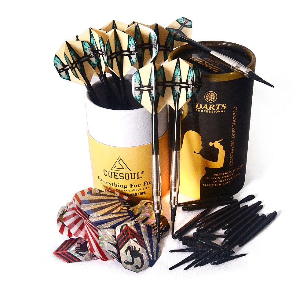 CUESOUL 16g Brass Soft Tip Darts 12pcs