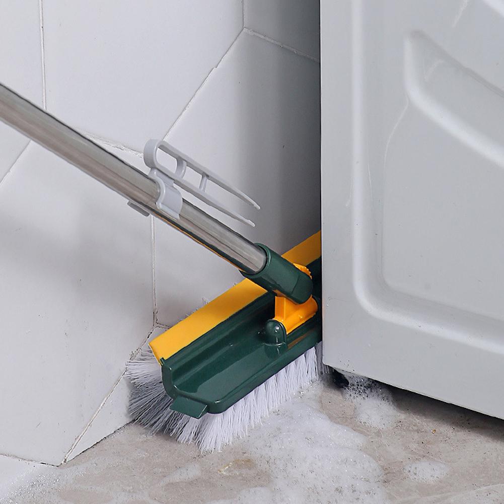 3 in 1 Floor Brush Scrubber Long Handle Scrape Stiff Bristle Scrubber Brush Grout Brush Tile Brush for Cleaning Shower Bathroom