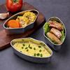1Pc Stainless Steel Steaming Plate Fan Shaped Divided Steaming Plate Household Food Steaming Bowl Kitchen Accessories
