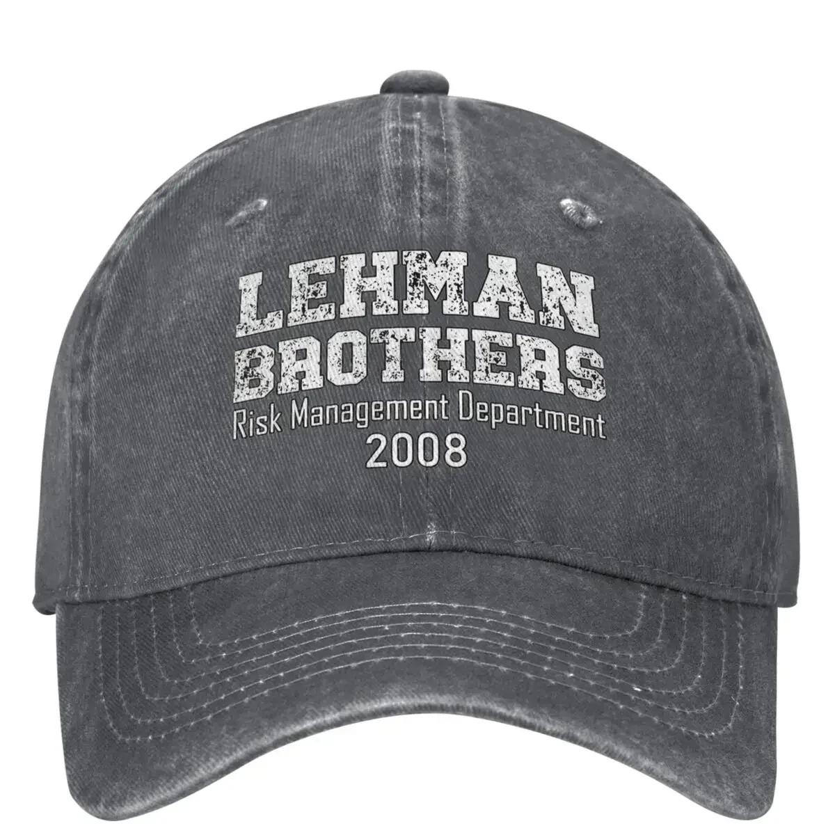 

Повседневная бейсболка Lehman Brothers Весенняя кепка для управления рисками 2008 года Кепка для дальнобойщика Солнцезащитный козырек для занятий спортом на открытом воздухе в стиле хип-хоп Adjustable темно-серого