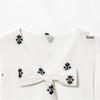 2026 Spring New Arrival: European & American Style Women's Casual Puff Sleeve Bow Embroidery Dress