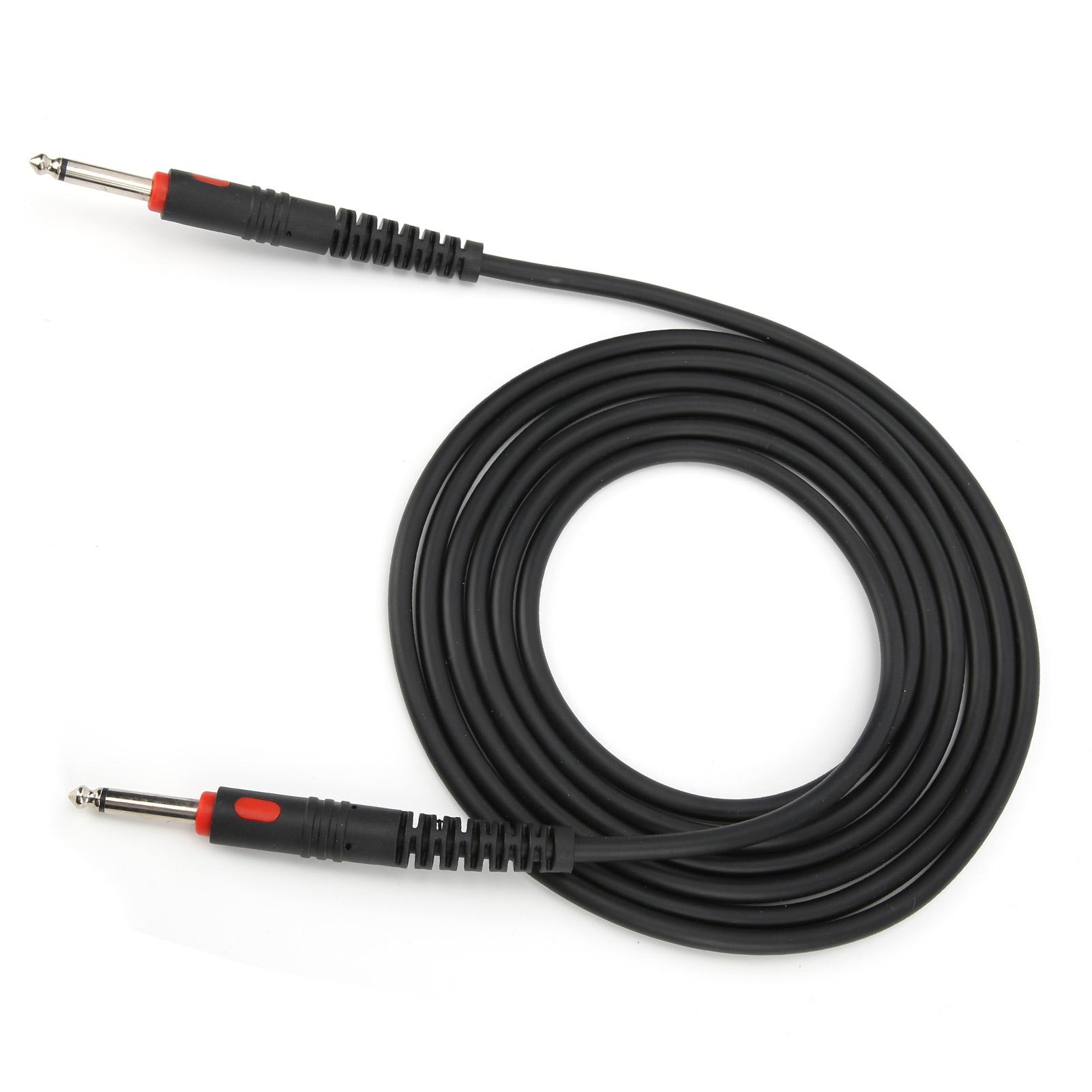 

Гитарный кабель Черный литой штекер Шнур Аксессуары для электроинструментов для Баса Электропианино10 3meter / 9.8ft