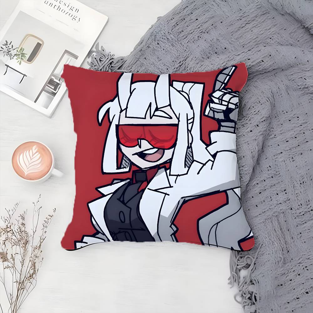 

Красивая мультяшная H-Helltaker-MT Аниме наволочка с принтом Наволочка Гостиная Диван Подушка Чехол Декор Комнаты Спальни 12x12Inch