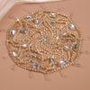 Fringed Rhinestones Hair Chain Shimmering Headwear For Comfortable Styles Great For Evening Event And Celebration