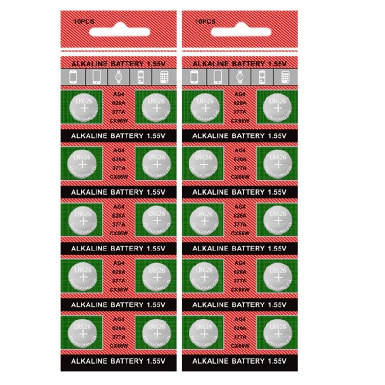 10pcs/20Pcs AG4 377 LR626 Button Batteries with Stable Voltages for Watches and Gadgets Electronic Device Batteries
