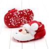 Winter Warm Newborn Baby Girl Shoes Infant Soft Sole Loafers Toddler Santa Claus Slippers for 1 Year Old Boy Christmas Gifts