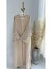 2024 TikTok Fashion Elegant Embroidered Cardigan Robe - Dubai Turkey Collection