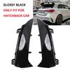 For Mercedes Benz A Class W177 A200 A220 A35 AMG Hatchback 2018-2023 Rear Bumper Trim Lip Spoiler Stickers Fender Glossy Black