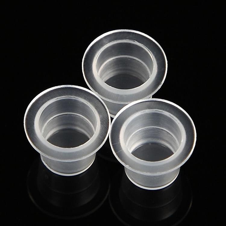 Permanent Makeup Ink Ring Cups - 100pcs (Large/Medium/Small) for Eyebrow and Lip Tattoos.
