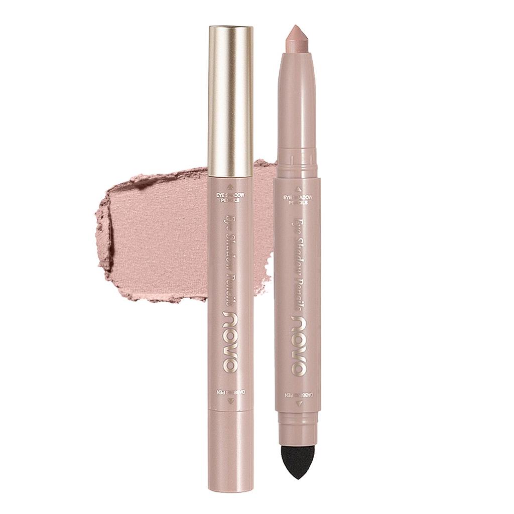 NovoUnow Eyeshadow Easy to Makeup Eyeshadow Matte Pink Pen, Waterproof, Sweatproof, Smudge-Proof, Portable, Use, Eyeliner, Pen, 3#
