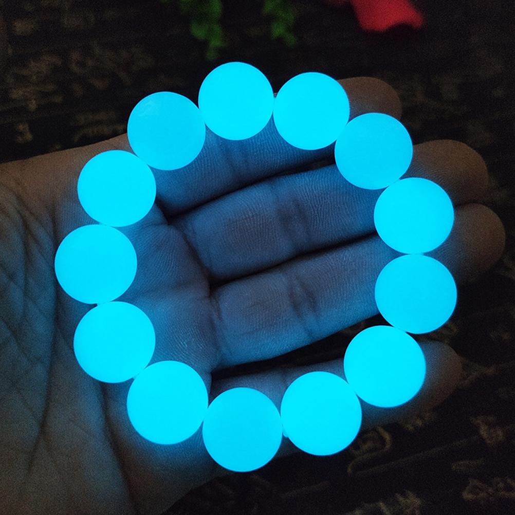 3pcs Set Beads Bracelet Luminous Fluorescent  Stone Bracelets  In The Dark Hand String Perfect Gift for Family