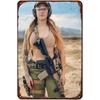 Pinup Military Metal Tin Signs Plaque Wall Decoration Vintage Art Posters Iron Painting for Man Cave Home Cafe Garden Club Bar