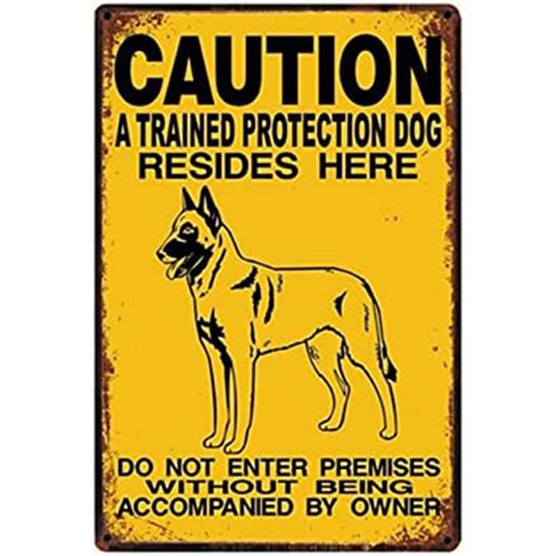 

Осторожно, металлические жестяные знаки, предупреждающие настенные украшения, винтажные художественные плакаты, картины из железа для пещеры для мужчин, кафе, сада, клуба, бара 20x30cm