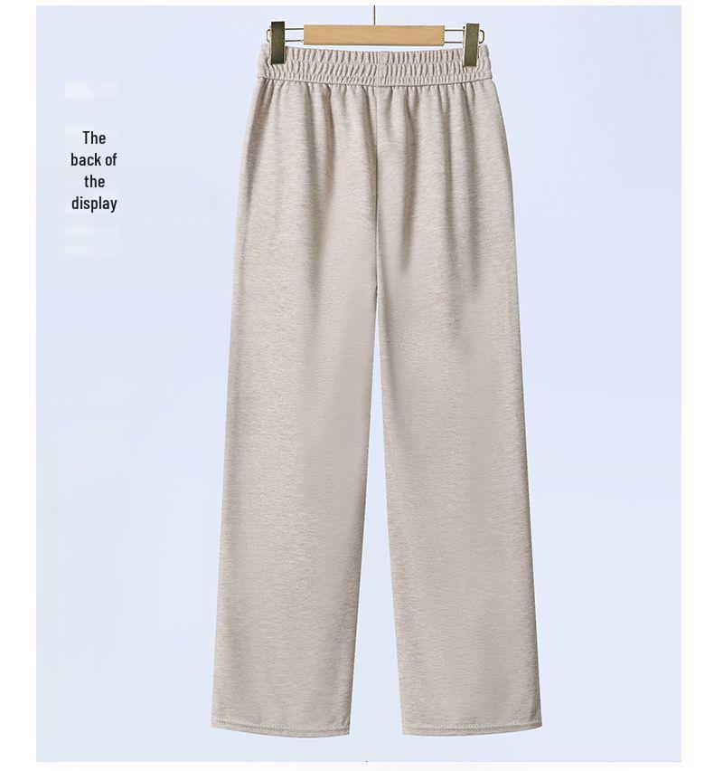 Pantalones de Cintura Alta Ajustados de Pierna Recta para Mujer - Estilo Holgado Drapeado Mom para Primavera y Otoño