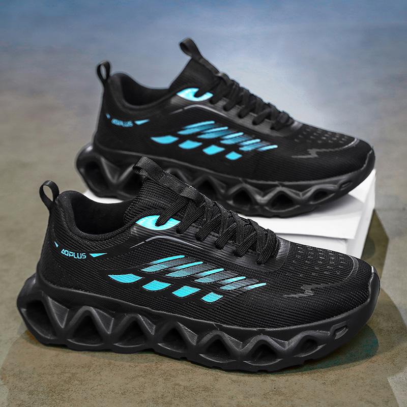 Men's Running Shoes Breathable Cushioning Luxury Shoes Couple Non-Slip Outdoor Sneakers Race Trainer Shoes Mesh Off-road Fashion