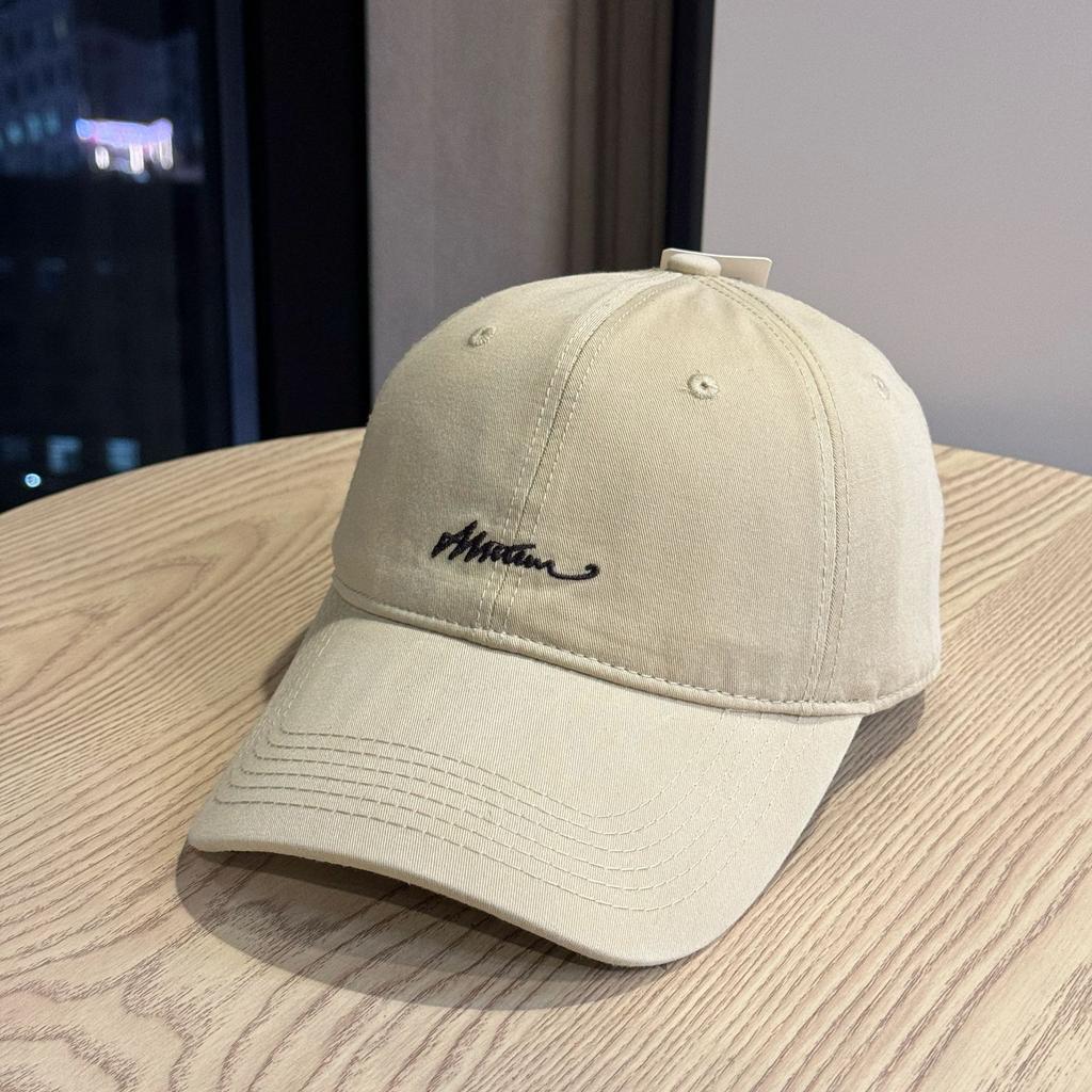 2026New Sun Protection Hat with American Lettering, Soft-top Fashion Baseball Cap for Women, Wide-brimmed Street Cap for Men