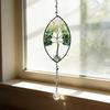 Natürlicher 7-Chakra Lebensbaum Edelstein Heilung Rohe Kristallsteine Wand Fenster Auto Hängendes Ornament für Yoga
